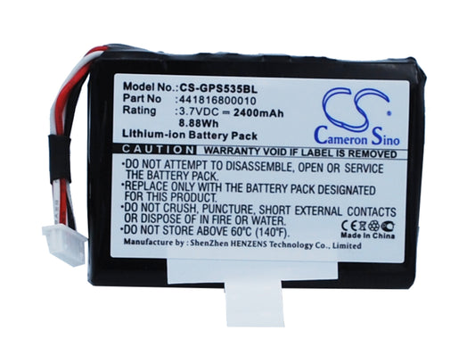 3.7V 2400mAh/8.88Wh Li-ion Barcode/Scanner Battery for Getac