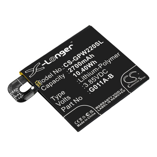 3.85V 2700mAh/10.40Wh Li-Polymer Mobile/SmartPhone Battery for Google