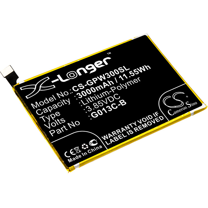 3.85V 3000mAh/11.55Wh Li-Polymer Mobile/SmartPhone Battery for Google