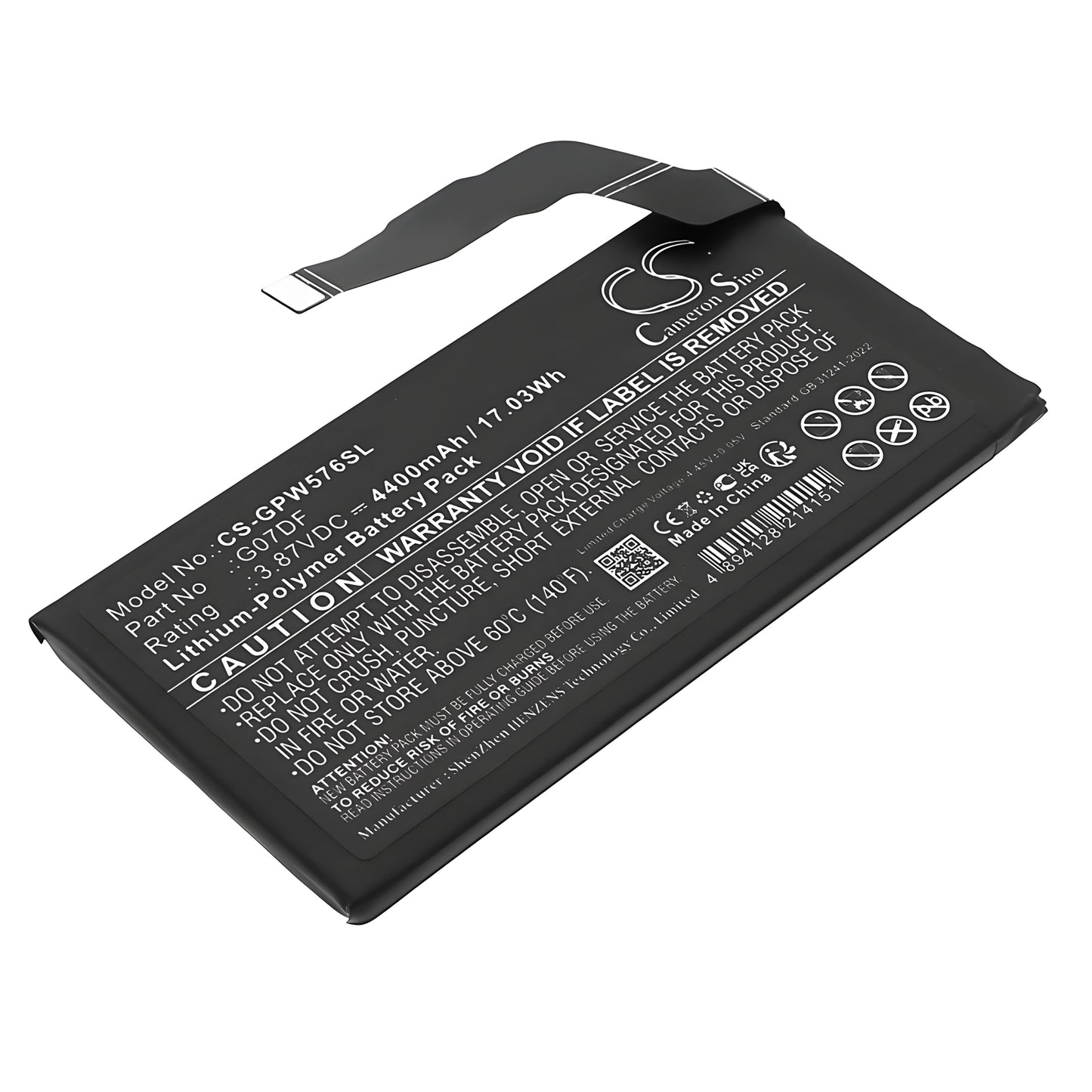 CS-GPW576SL Replacement Battery – Compatible with G576D, G6GPR, G8HHN, GKV4X, Pixel 8a