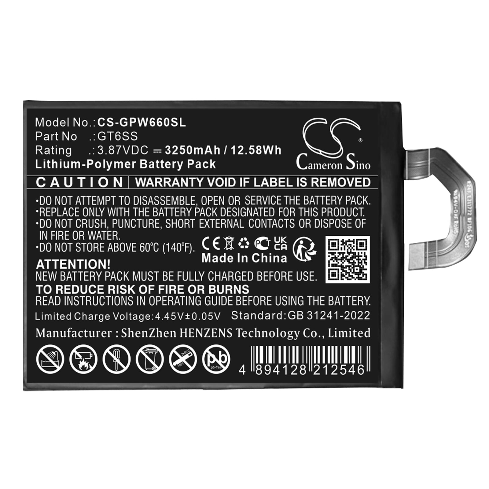 CS-GPW660SL Replacement Battery – Compatible with Pixel Fold