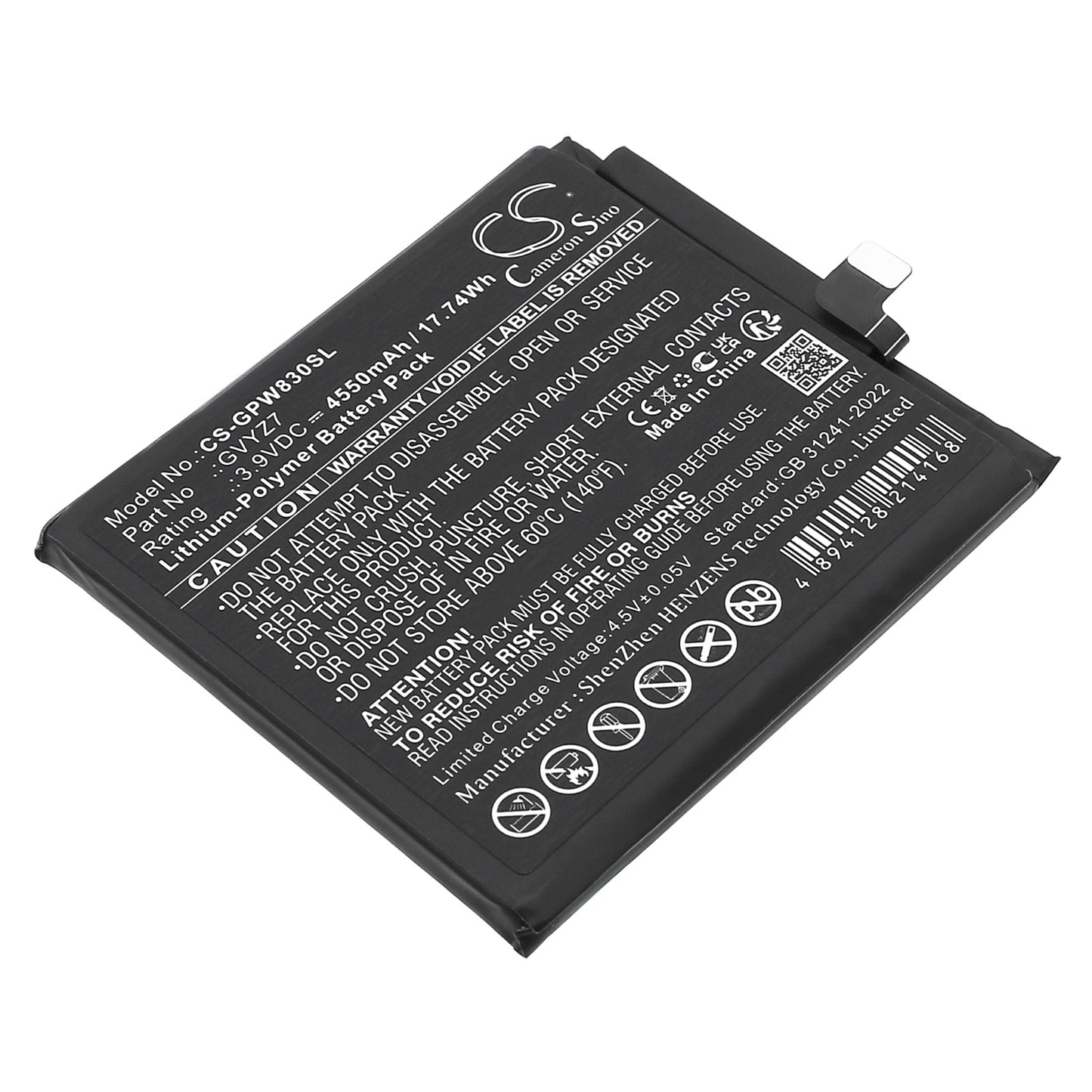 CS-GPW830SL Replacement Battery – Compatible with GEC77, GR83Y, GWVK6, Pixel 9, Pixel 9 Pro