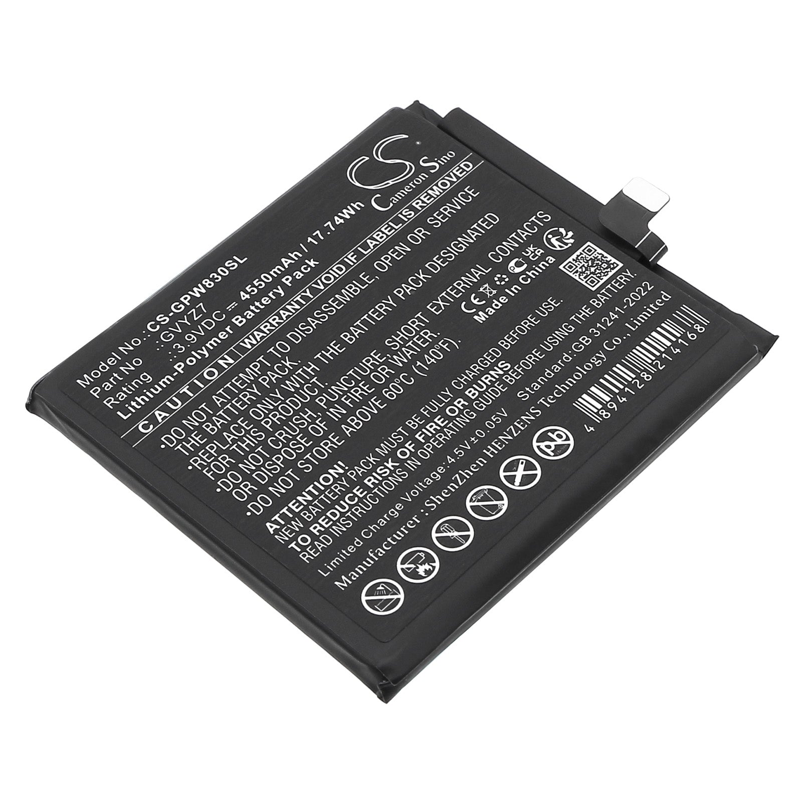 CS-GPW830SL Replacement Battery – Compatible with GEC77, GR83Y, GWVK6, Pixel 9, Pixel 9 Pro