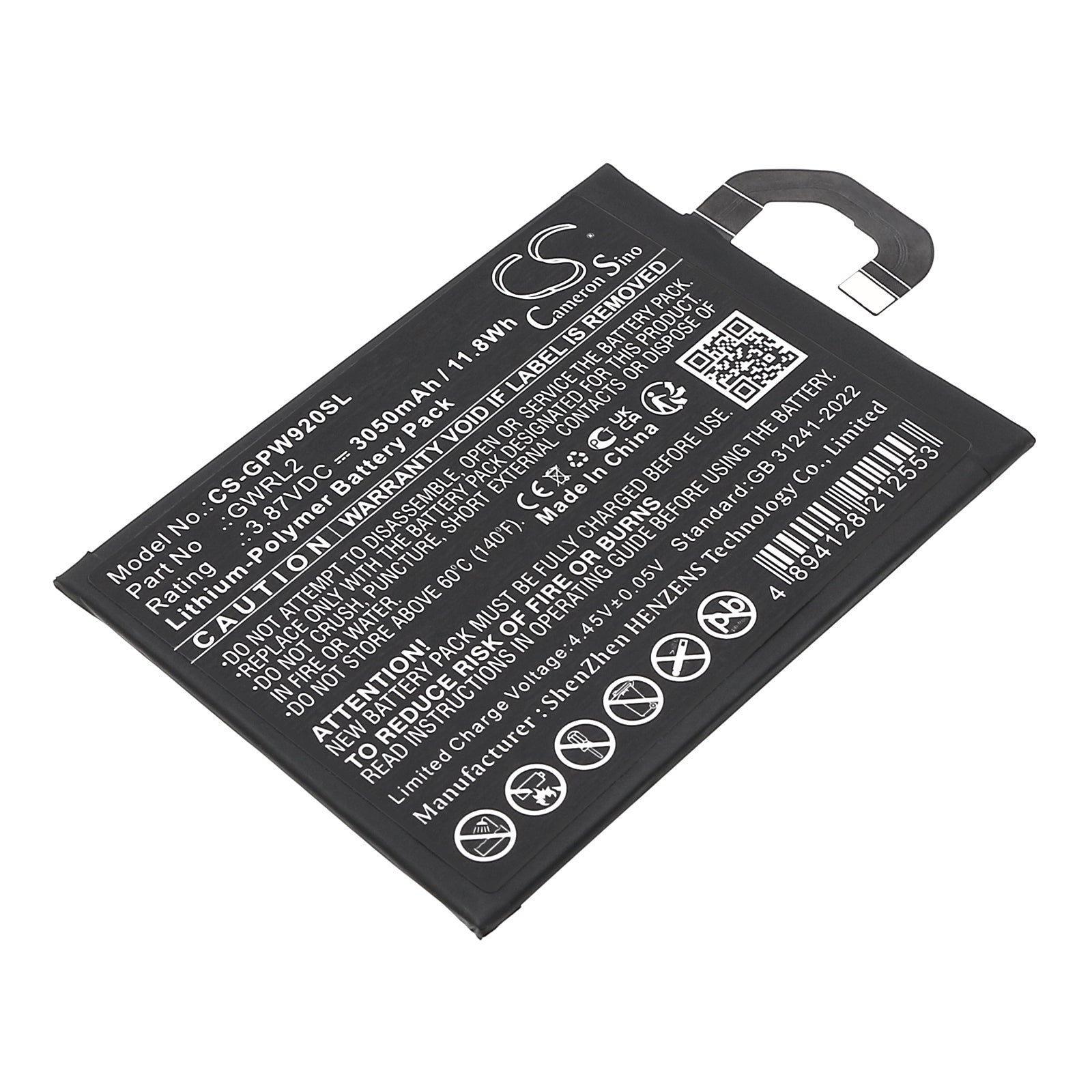 CS-GPW920SL Replacement Battery – Compatible with GC15S, GGH2X, Pixel 9 Pro Fold