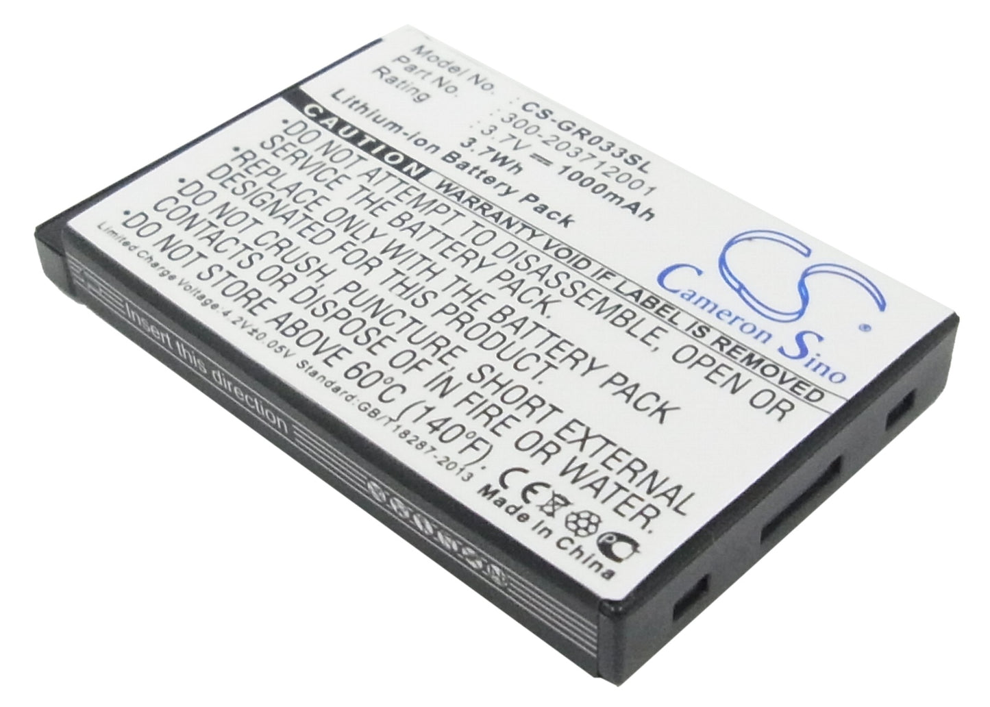 3.7V 1000mAh Li-ion GPS/Navigator Battery for Rikaline