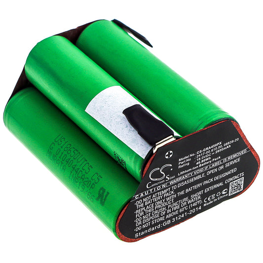 CS-GRA450PX Replacement Battery – Compatible with 02417-20, Accucut 400Li, Accucut 450Li