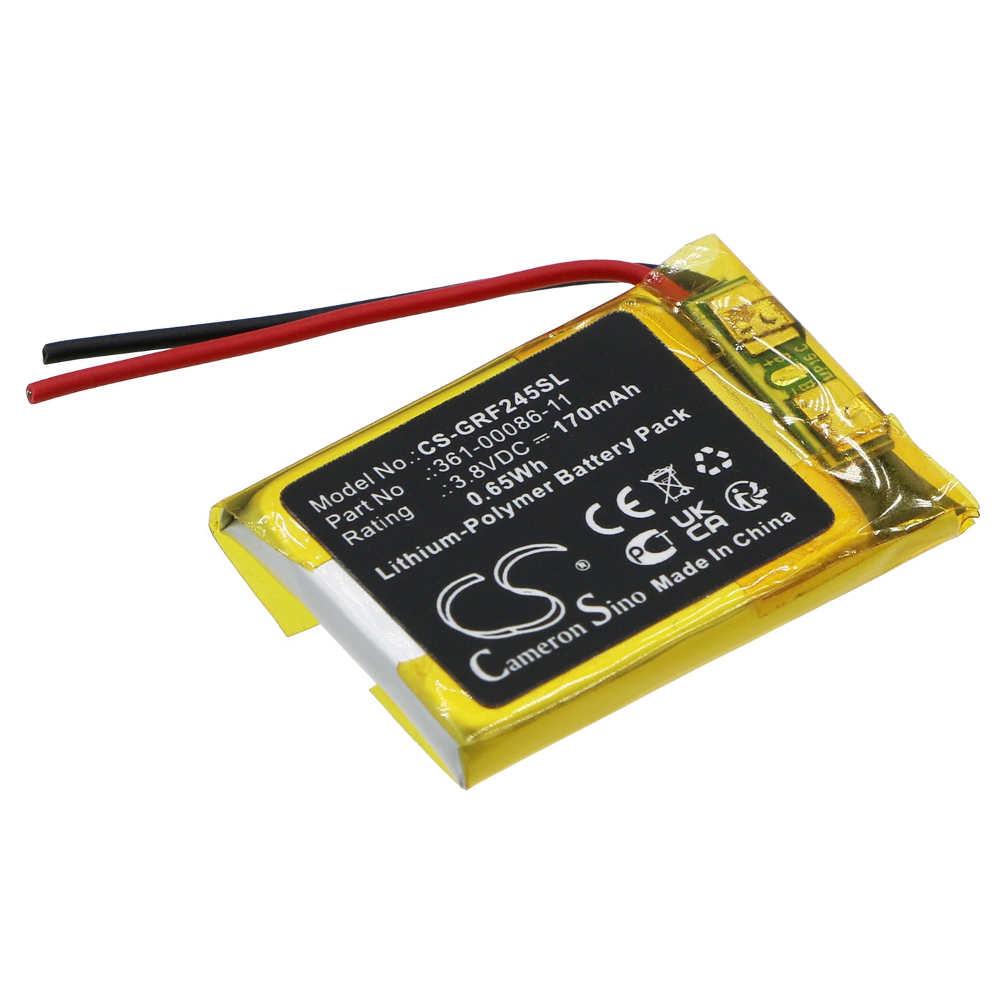 CS-GRF245SL Replacement Battery – Compatible with Forerunner 245, Forerunner 245 Music