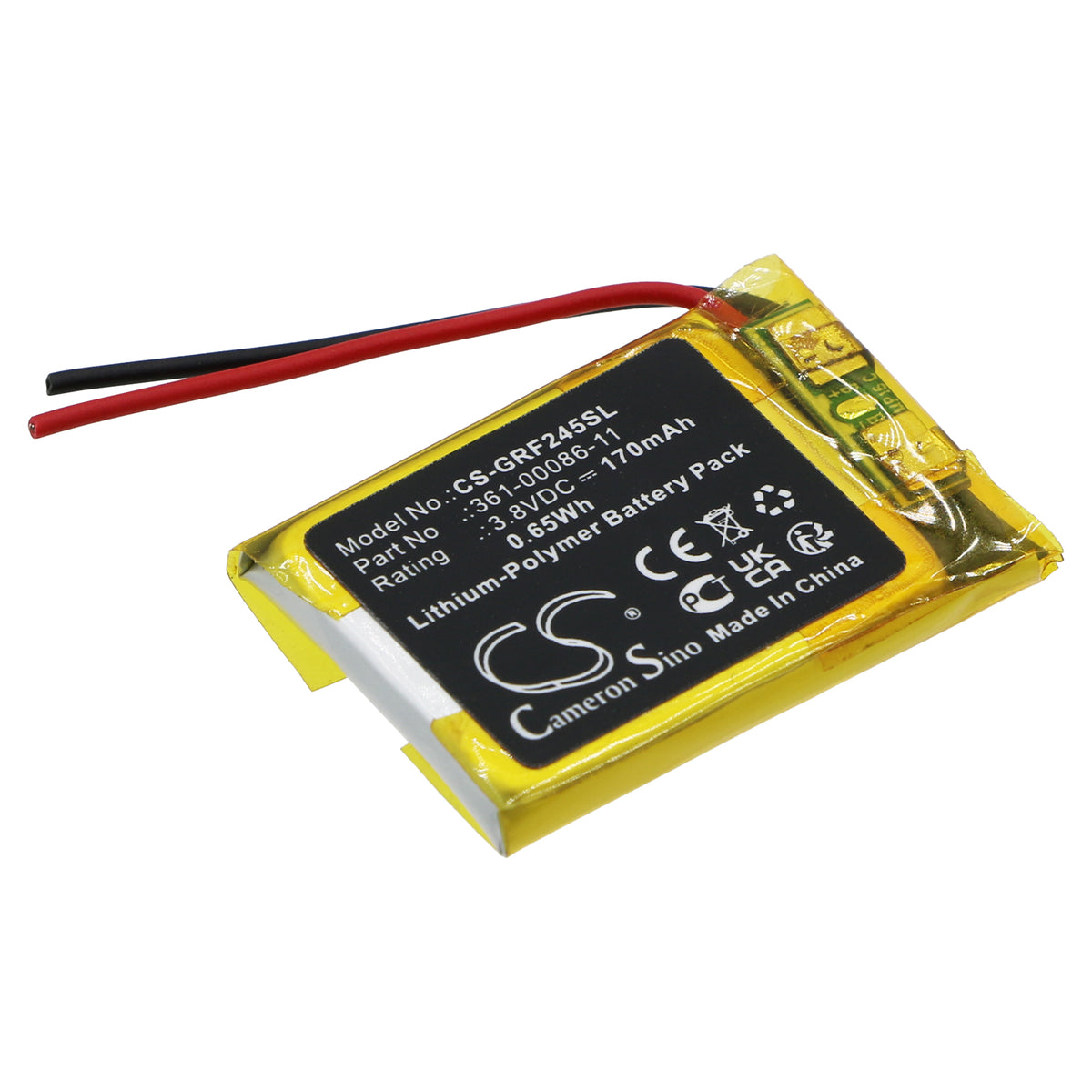 CS-GRF245SL Replacement Battery – Compatible with Forerunner 245, Forerunner 245 Music