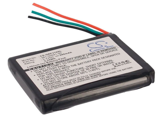 3.7V 600mAh/2.22Wh Li-ion GPS/Navigator Battery for Garmin