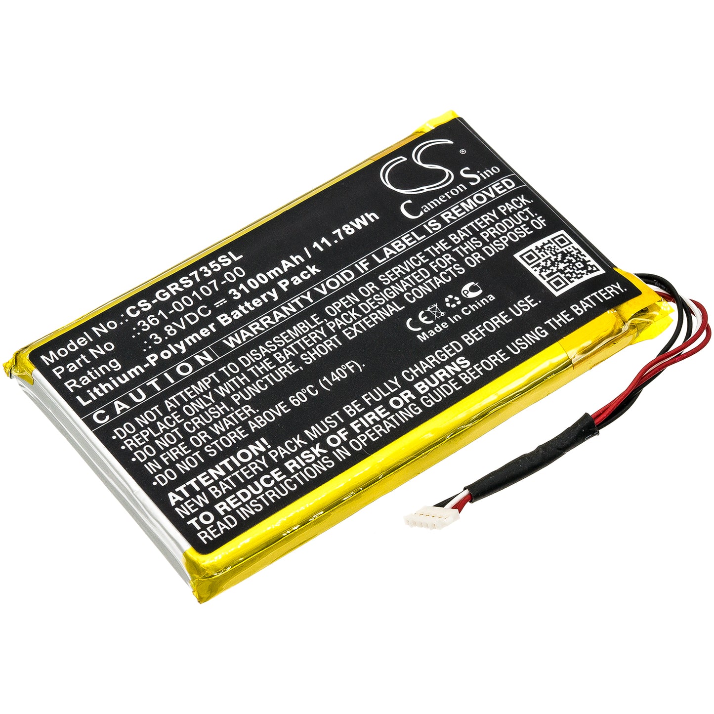 CS-GRS735SL Replacement Battery – Compatible with 010-01735-10, Explorer+, GPSMAP 66i, inReach Explorer Plus, inReach Explorer+, inReach SE, inReach SE+
