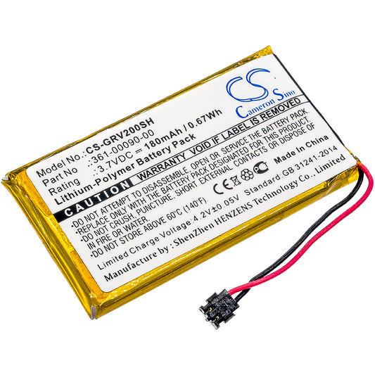 3.7V 180mAh/0.67Wh Li-Polymer Smartwatch Battery for Garmin