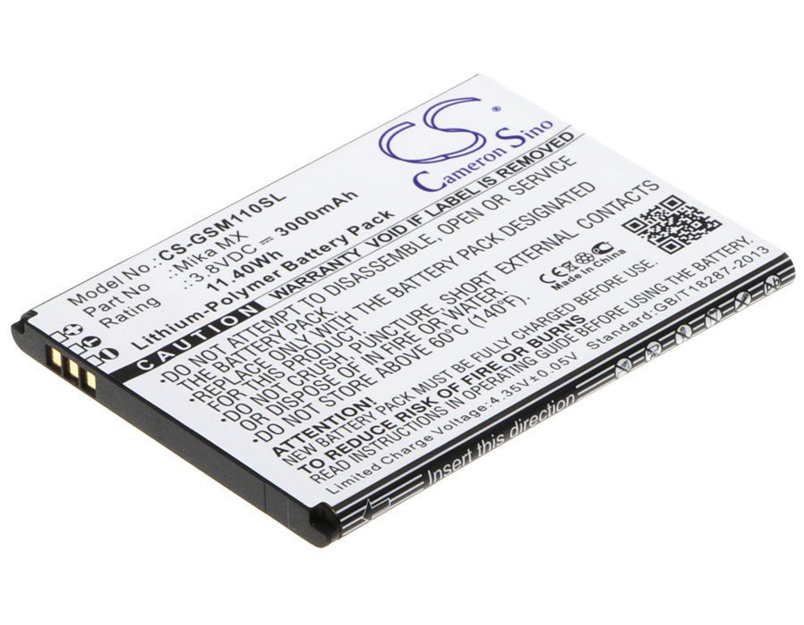 3.8V 3000mAh/11.40Wh Li-Polymer Mobile/SmartPhone Battery for GSmart