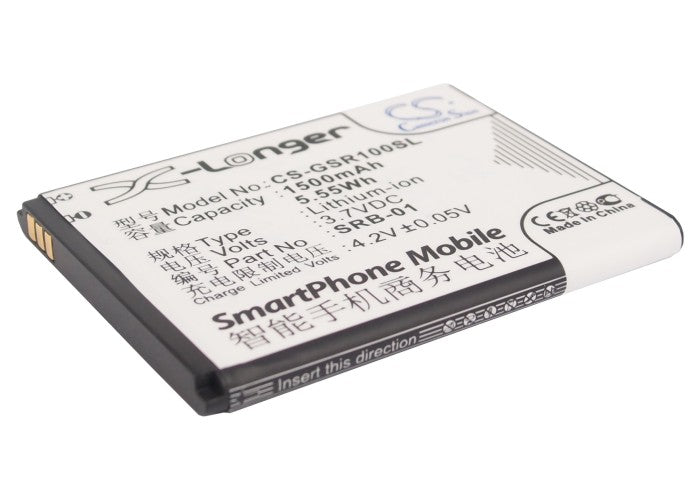 3.7V 1500mAh/5.55Wh Li-ion Mobile/SmartPhone Battery for GSmart