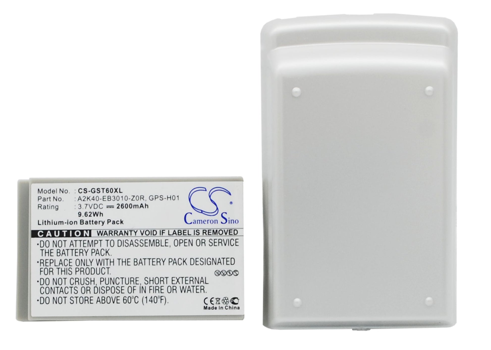 3.7V 2600mAh/9.62Wh Li-ion Mobile/SmartPhone Battery for Gigabyte