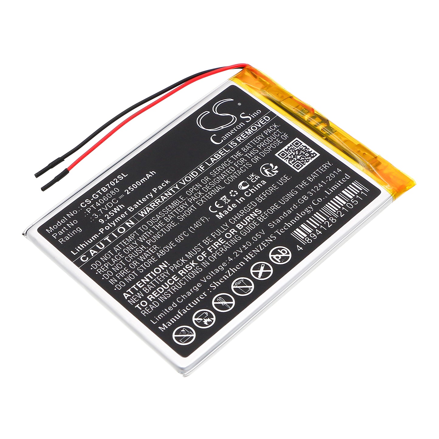 CS-GTB702SL Replacement Battery – Compatible with Geotab 7, GT7002