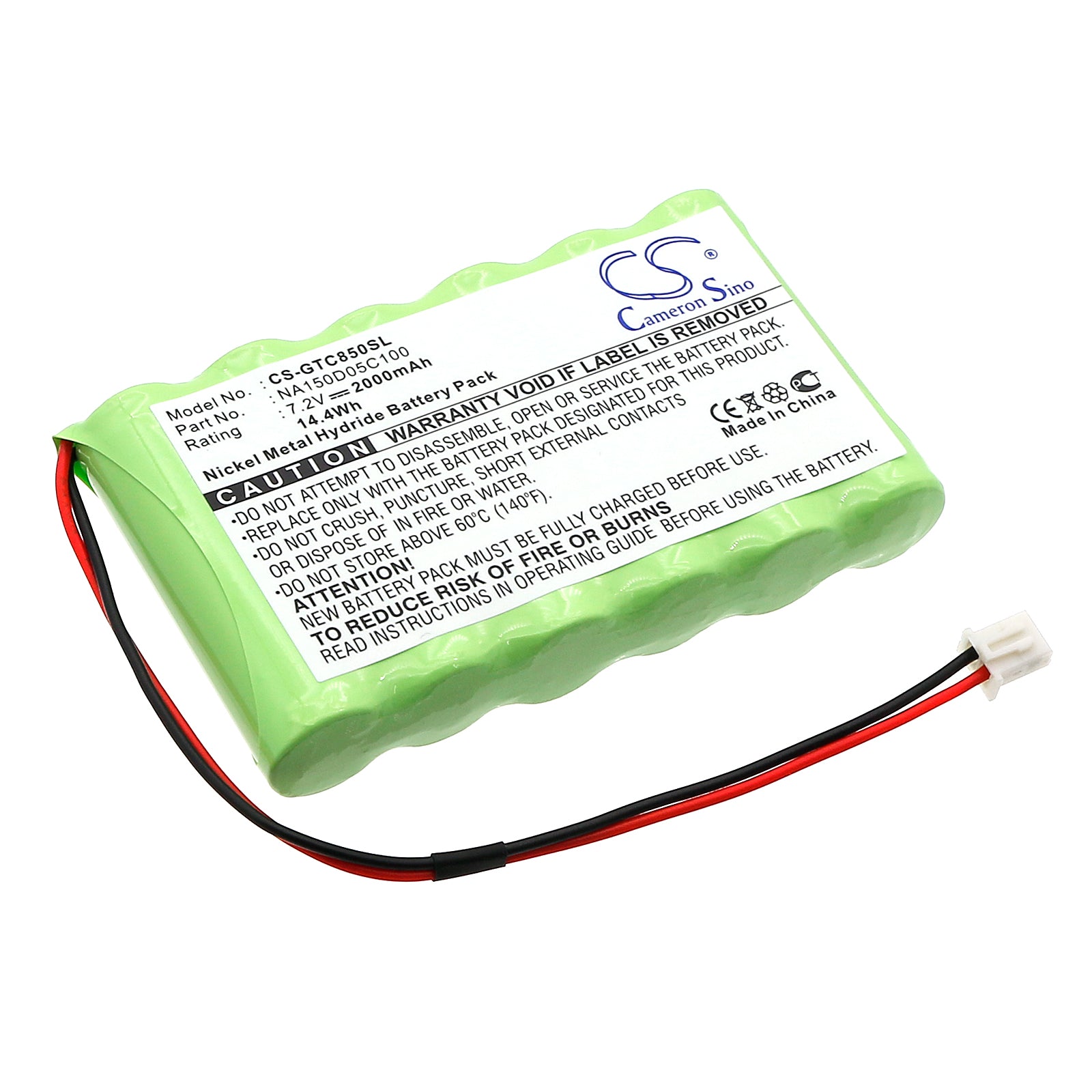 7.2V 2000mAh Ni-MH Equipment/Survey Battery for Graetz