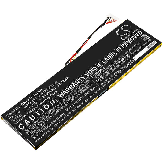 CS-GTR147NB Replacement Battery – Compatible with Aero 14, Aero 14 P64Wv7-De325Tb, Aero 14 v8, Aero 14-K7, Aero 14-K8, Aero 14-P64WV6, Aero 14-W-CF2, Aero 15, Aero 15 Classic, AERO 15 Classic-SA, Aero 15 Classic-SA-F74ADW, AERO 15 Classic-WA, AERO 15 Classic-WA-F74ADP, Aero 15 Classic-XA, Aero 15 Classic-YA, Aero 15 Classic-YA-7FR5410P, Aero 15 Classic-YA-U96ASP, Aero 15 OLED, Aero 15 OLED NA, Aero 15 OLED SA, Aero 15 OLED WA, Aero 15 OLED XA, Aero 15 OLED XA-7US5130SP, Aero 15 OLED