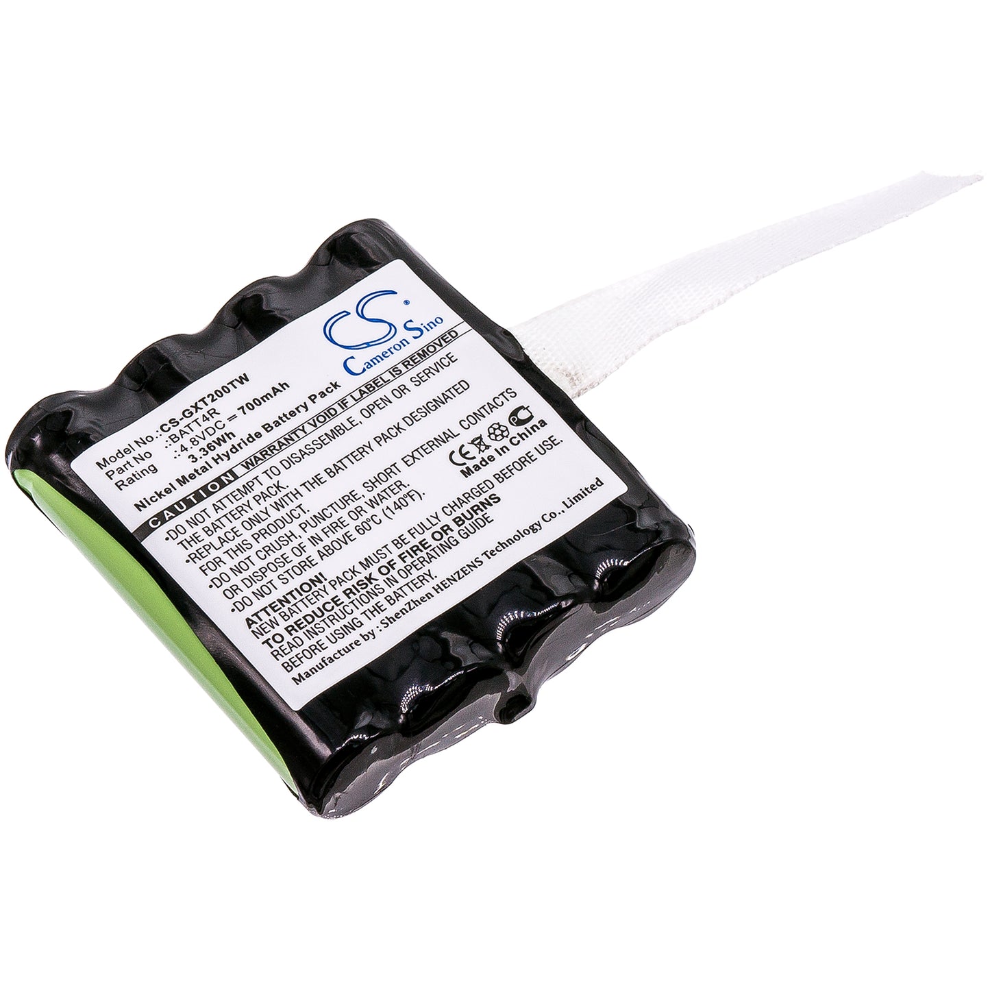4.8V 700mAh/3.36Wh Ni-MH Two-Way Radio Battery for Motorola