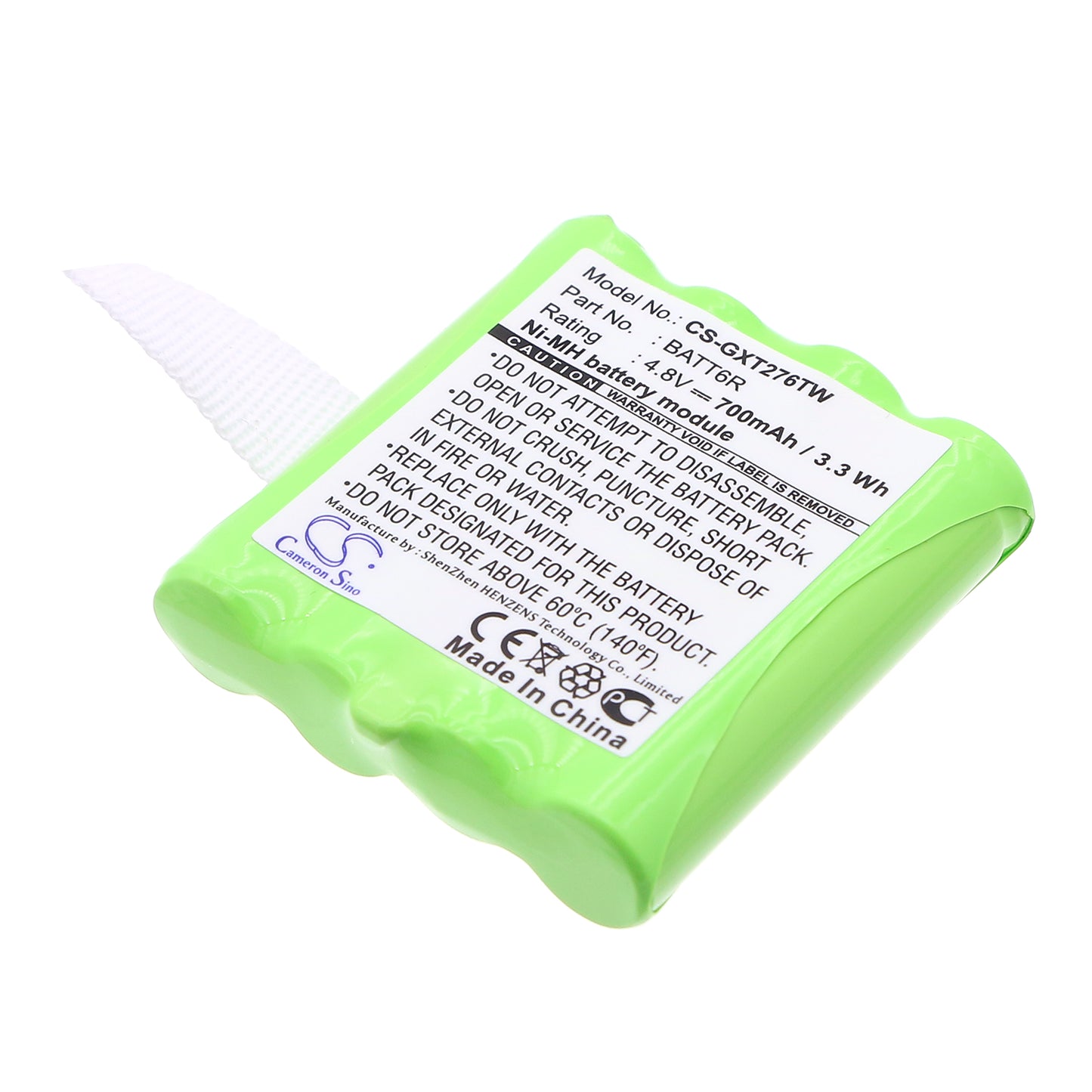 4.8V 700mAh Ni-MH Two-Way Radio Battery for Midland