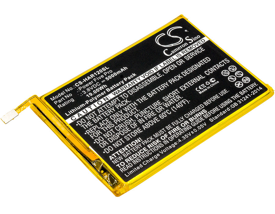 3.8V 5000mAh/19.00Wh Li-Polymer Mobile/SmartPhone Battery for Highscreen