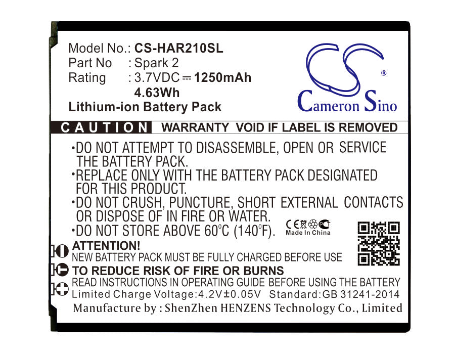 CS-HAR210SL Replacement Battery – Compatible with Spark 2