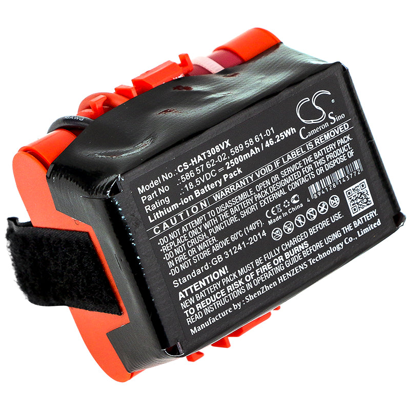 18.5V 2500mAh/46.25Wh Li-ion Lawn Mowers Battery for Husqvarna