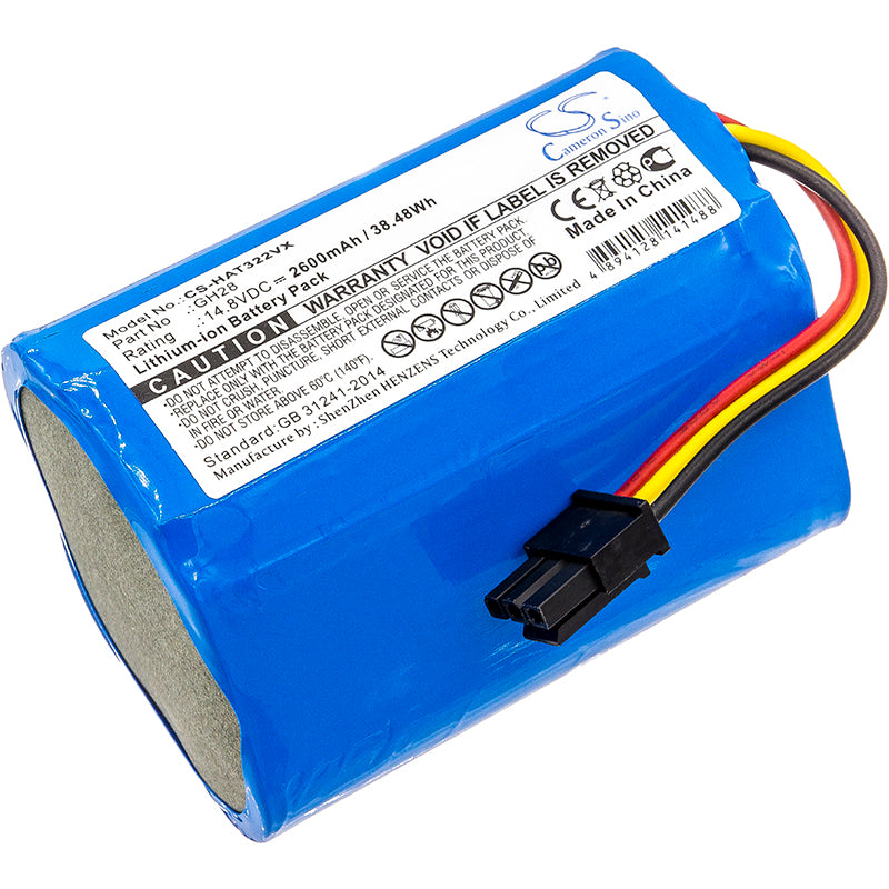 14.8V 2600mAh/38.48Wh Li-ion Vacuum Battery for Haier