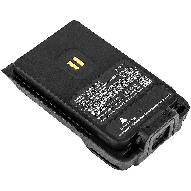 7.4V 2000mAh/14.80Wh Li-ion Two-Way Radio Battery for Hytera