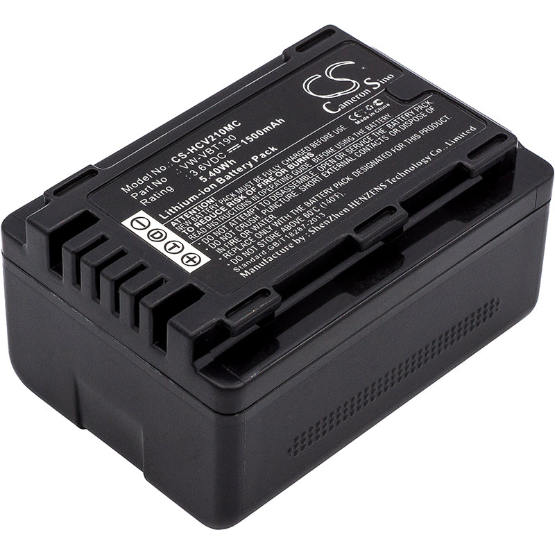 3.6V 1500mAh/5.40Wh Li-ion Camera Battery for Panasonic