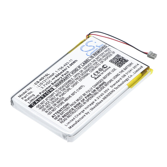 3.7V 800mAh Li-Polymer MP3/MP4/PMP Battery for Sony