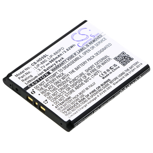 3.7V 980mAh/3.62Wh Li-ion MP3/MP4/PMP Battery for Sony