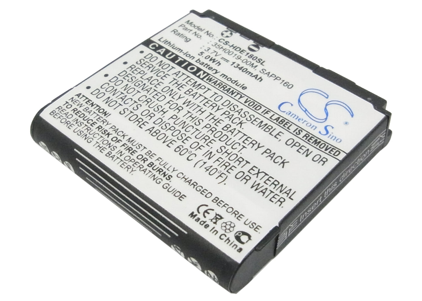 3.7V 1340mAh Li-ion Mobile/SmartPhone Battery for HTC