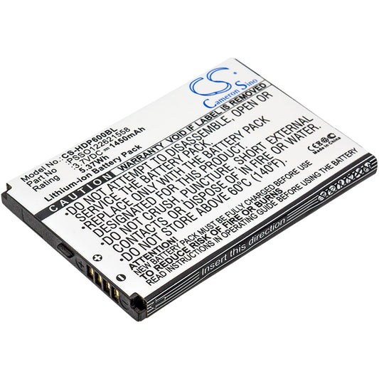 3.7V 1450mAh/5.37Wh Li-ion Barcode/Scanner Battery for Handheld