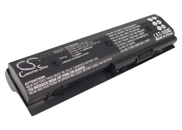 11.1V 6600mAh/73.26Wh Li-ion Notebook/Laptop Battery for HP