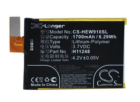 3.7V 1700mAh/6.29Wh Li-Polymer Mobile/SmartPhone Battery for Haier