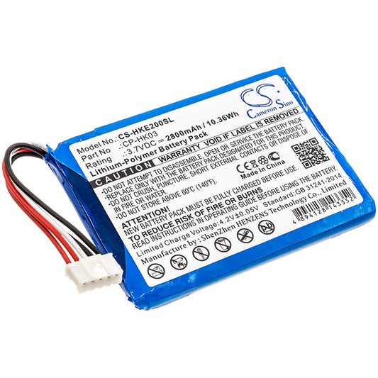 3.7V 2800mAh/10.36Wh Li-Polymer Speaker Battery for Harman/Kardon