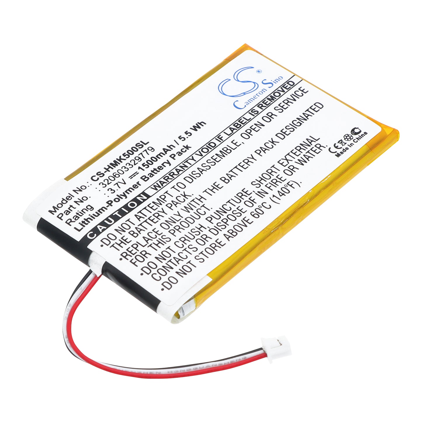 3.7V 1500mAh Li-Polymer GPS/Navigator Battery for Harmon Kardon