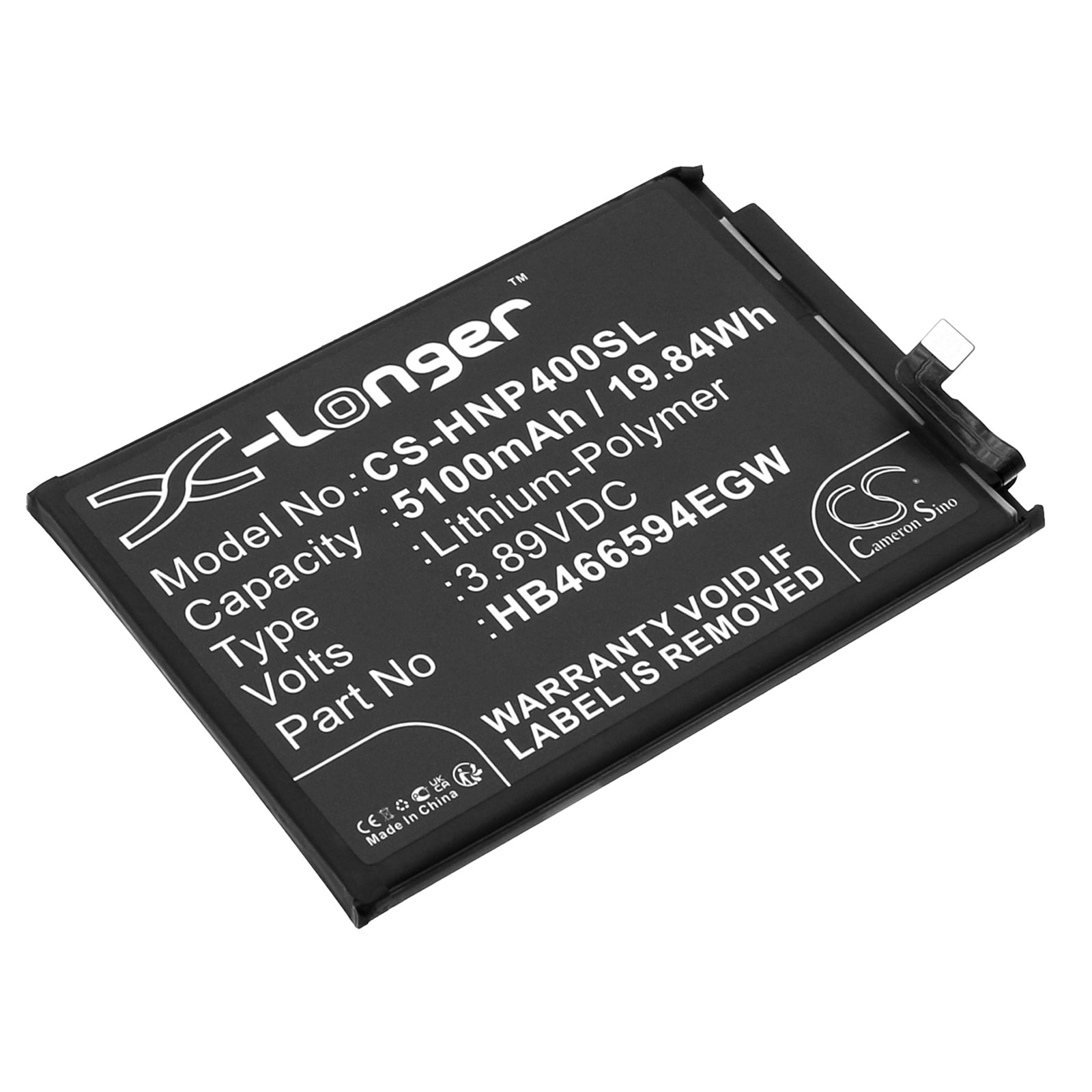 CS-HNP400SL Replacement Battery – Compatible with Play 40, WDY-AN00