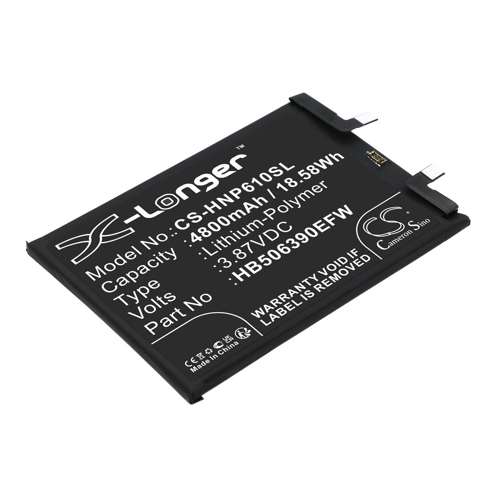 CS-HNP610SL Replacement Battery – Compatible with 60 Pro 5G, TNA-AN00
