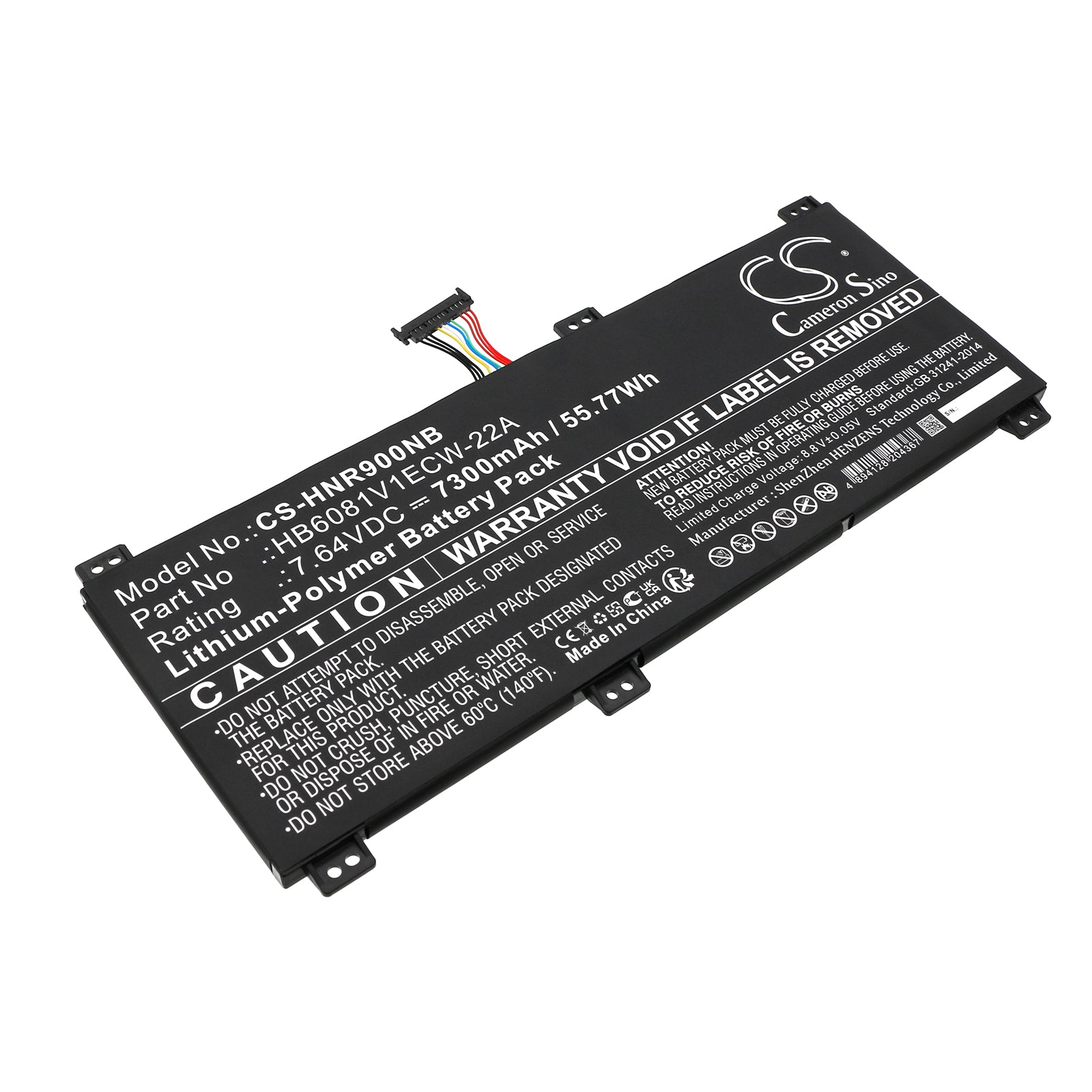 CS-HNR900NB Replacement Battery – Compatible with HLYL-WFQ9, MagicBook Pro 4600H, MagicBook Pro i