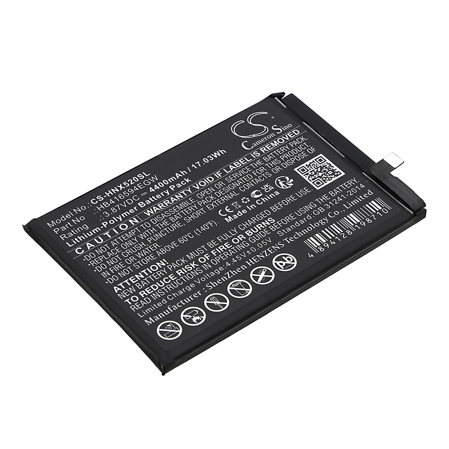CS-HNX520SL Replacement Battery – Compatible with CRT-AN00, X50i 5G