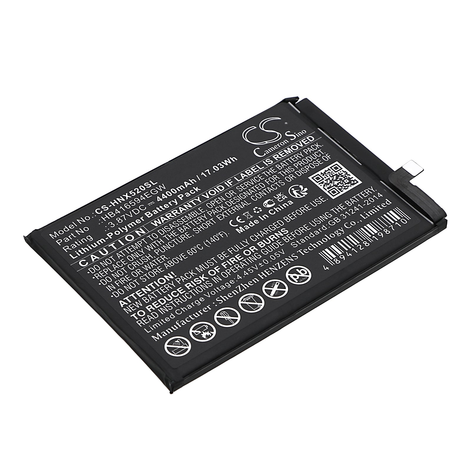 CS-HNX520SL Replacement Battery – Compatible with CRT-AN00, X50i 5G