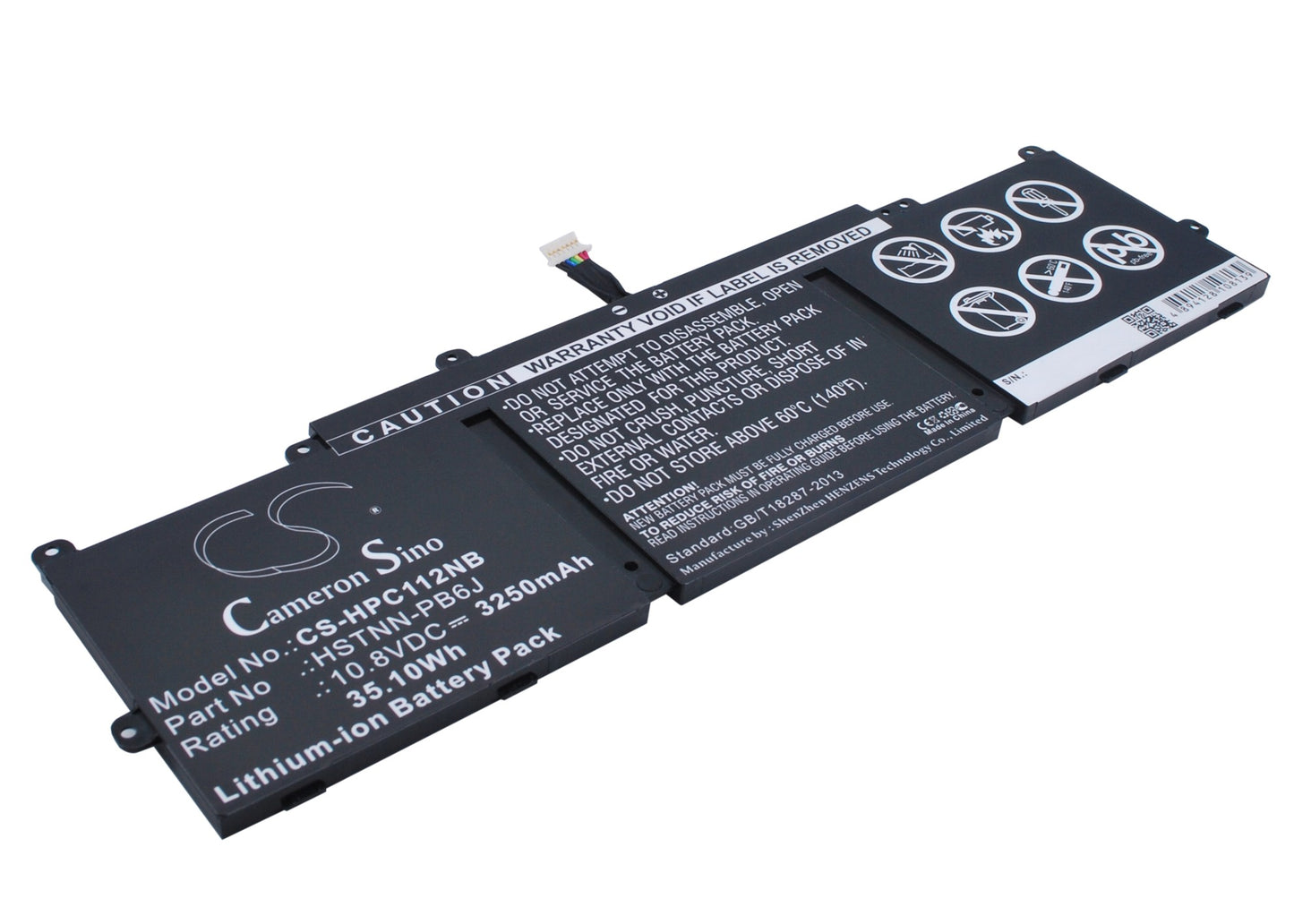 10.8V 3250mAh/35.10Wh Li-ion Notebook/Laptop Battery for HP