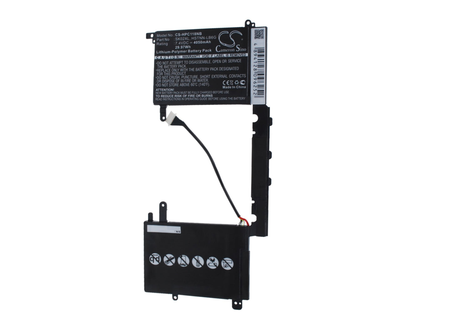 7.4V 4050mAh/29.97Wh Li-Polymer Notebook/Laptop Battery for HP