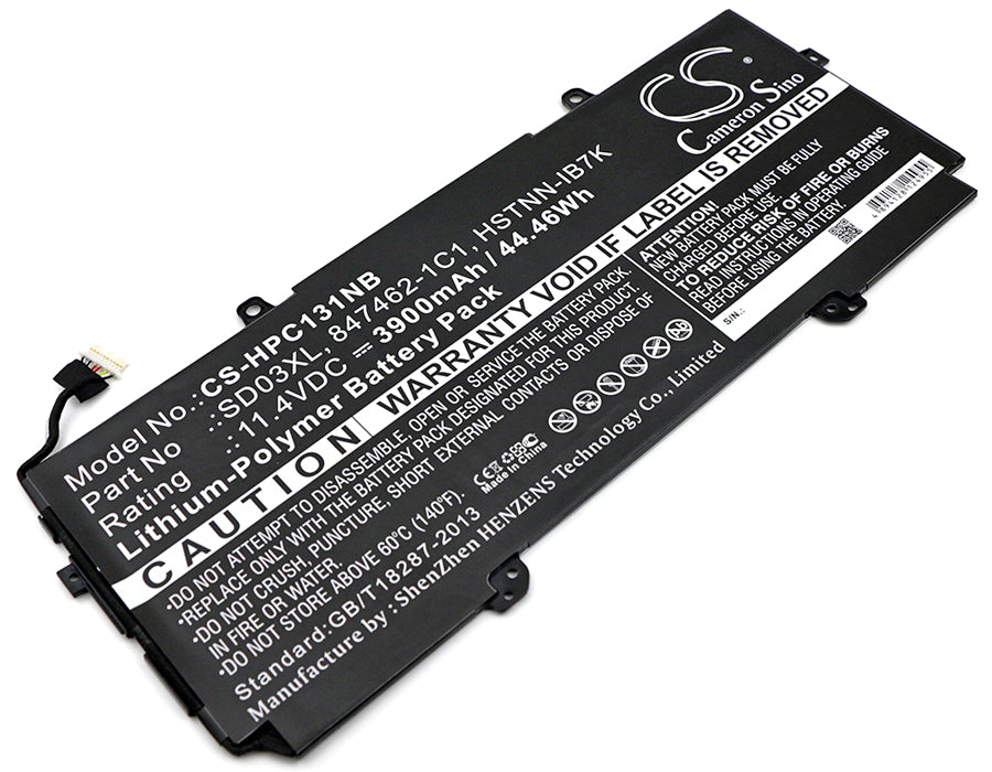 11.4V 3900mAh/44.46Wh Li-Polymer Notebook/Laptop Battery for HP