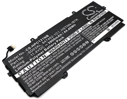 11.4V 3900mAh/44.46Wh Li-Polymer Notebook/Laptop Battery for HP