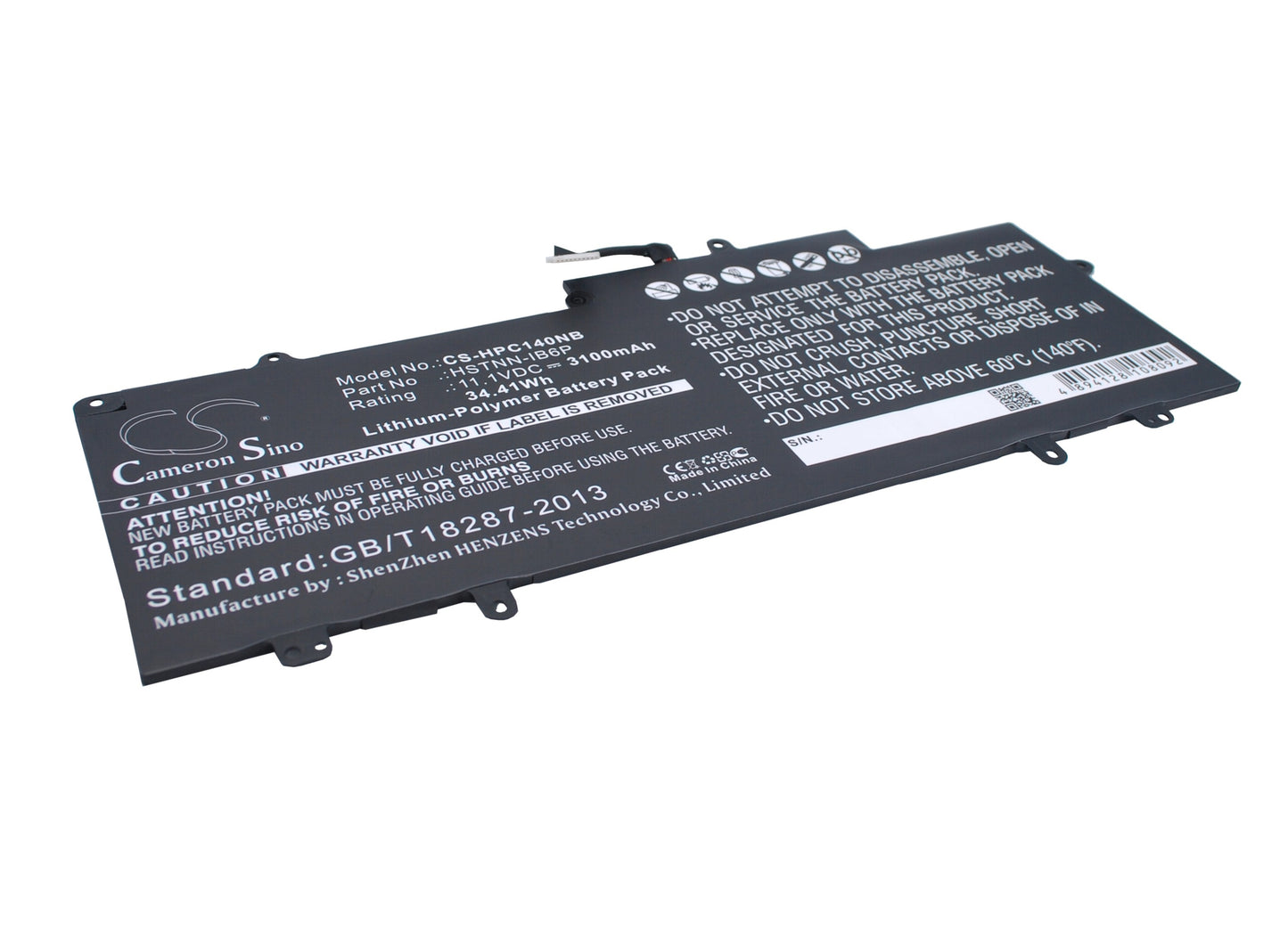 11.1V 3100mAh/34.41Wh Li-Polymer Notebook/Laptop Battery for HP