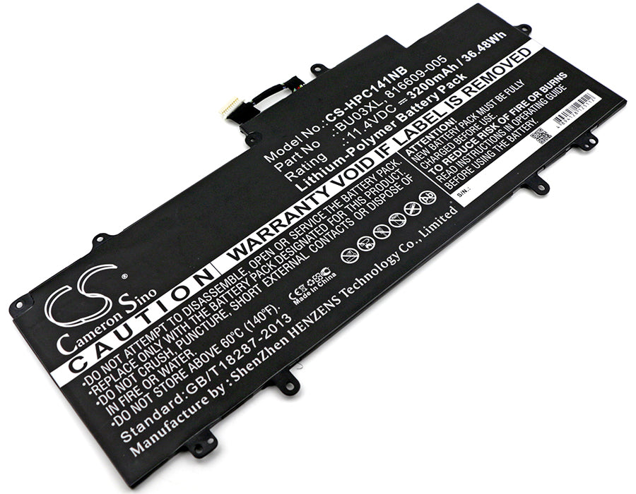 11.4V 3200mAh/36.48Wh Li-Polymer Notebook/Laptop Battery for HP