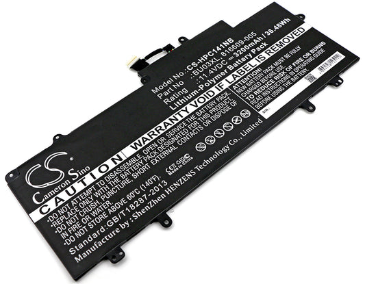 11.4V 3200mAh/36.48Wh Li-Polymer Notebook/Laptop Battery for HP