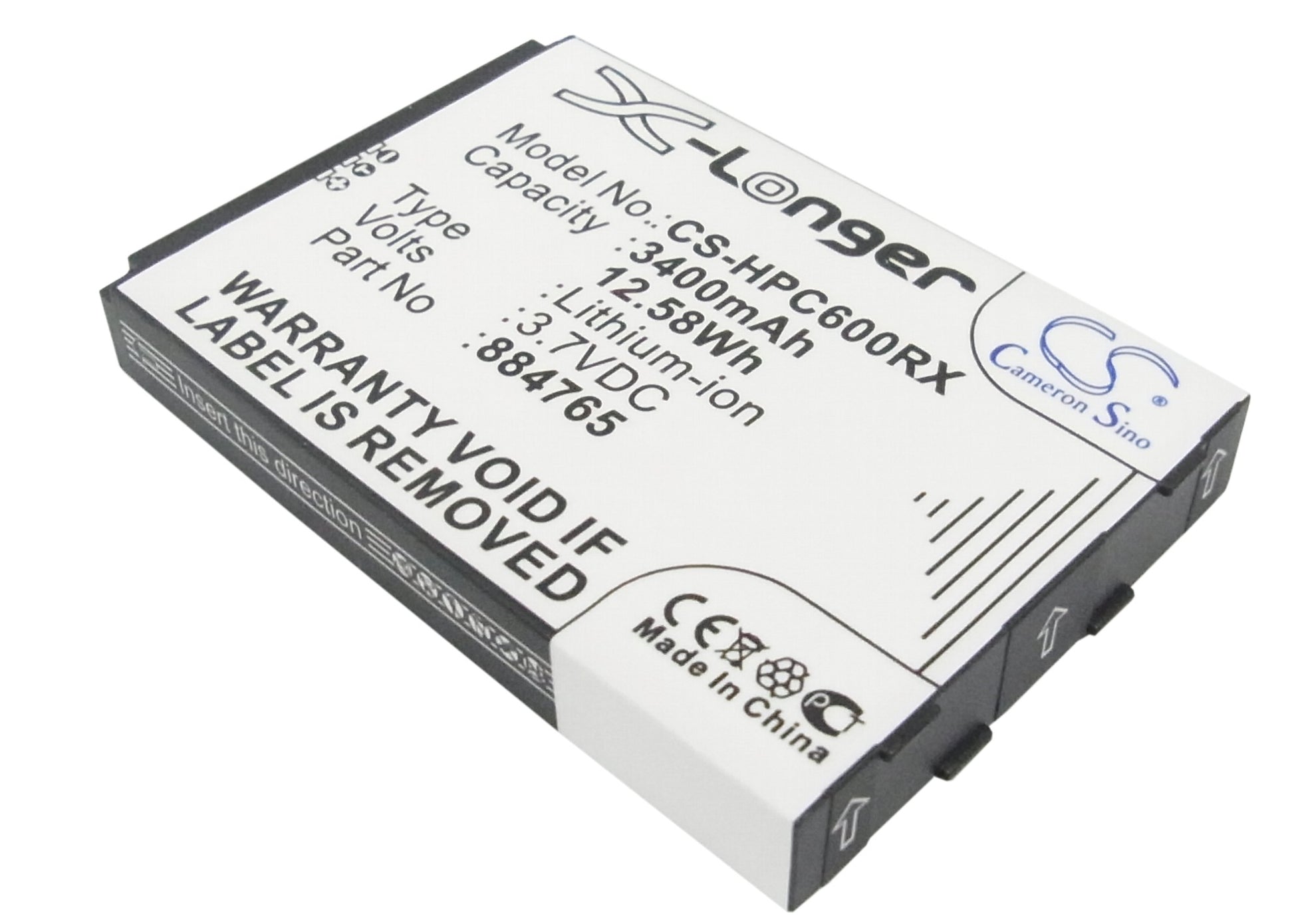 3.7V 3400mAh/12.58Wh Li-ion Hotspot Battery for Clear
